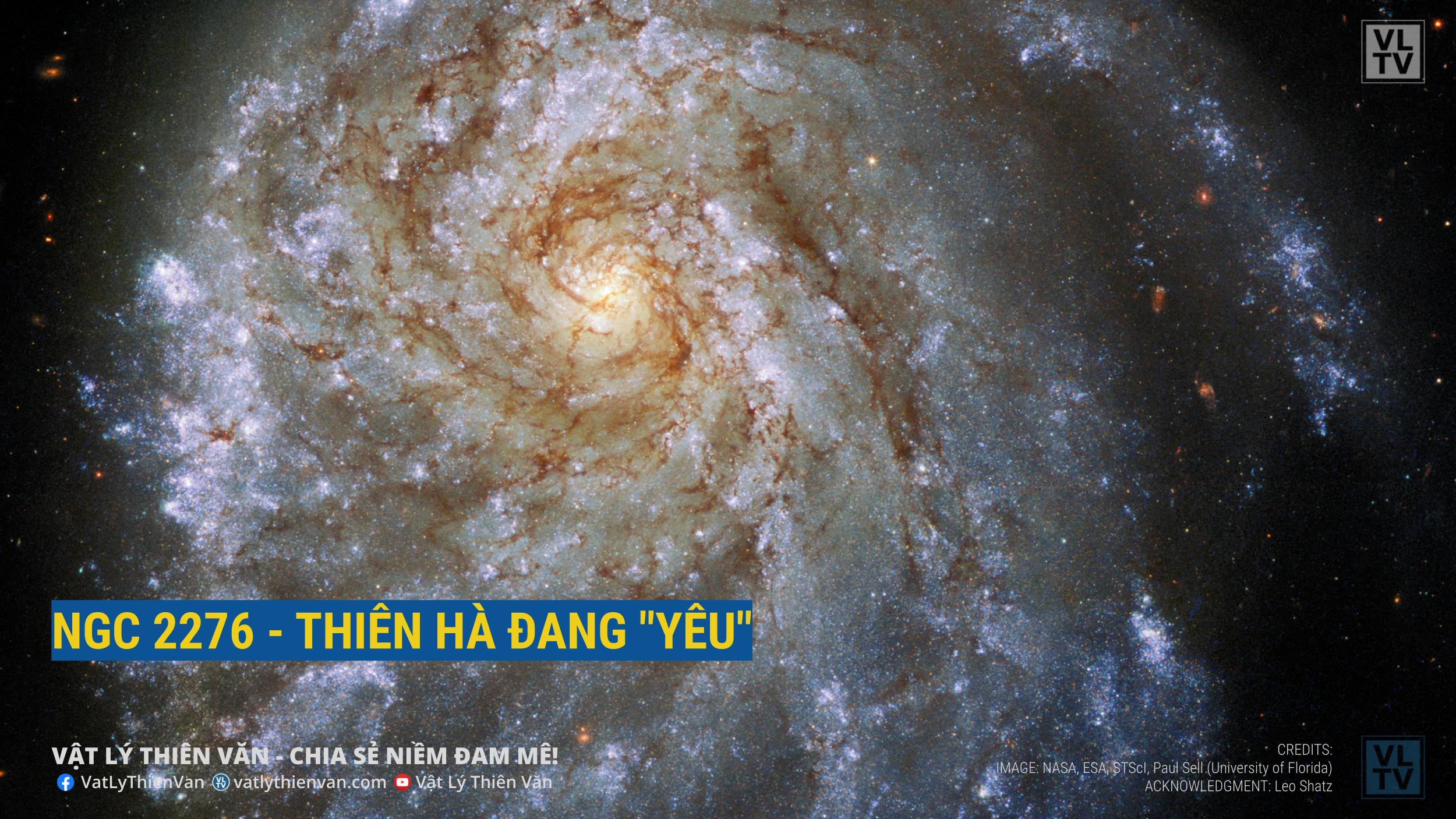 Thiên hà xoắn ốc tuyệt đẹp NGC 2276 trông hơi... méo trong ảnh chụp nhanh của Kính viễn vọng Không gian Hubble.