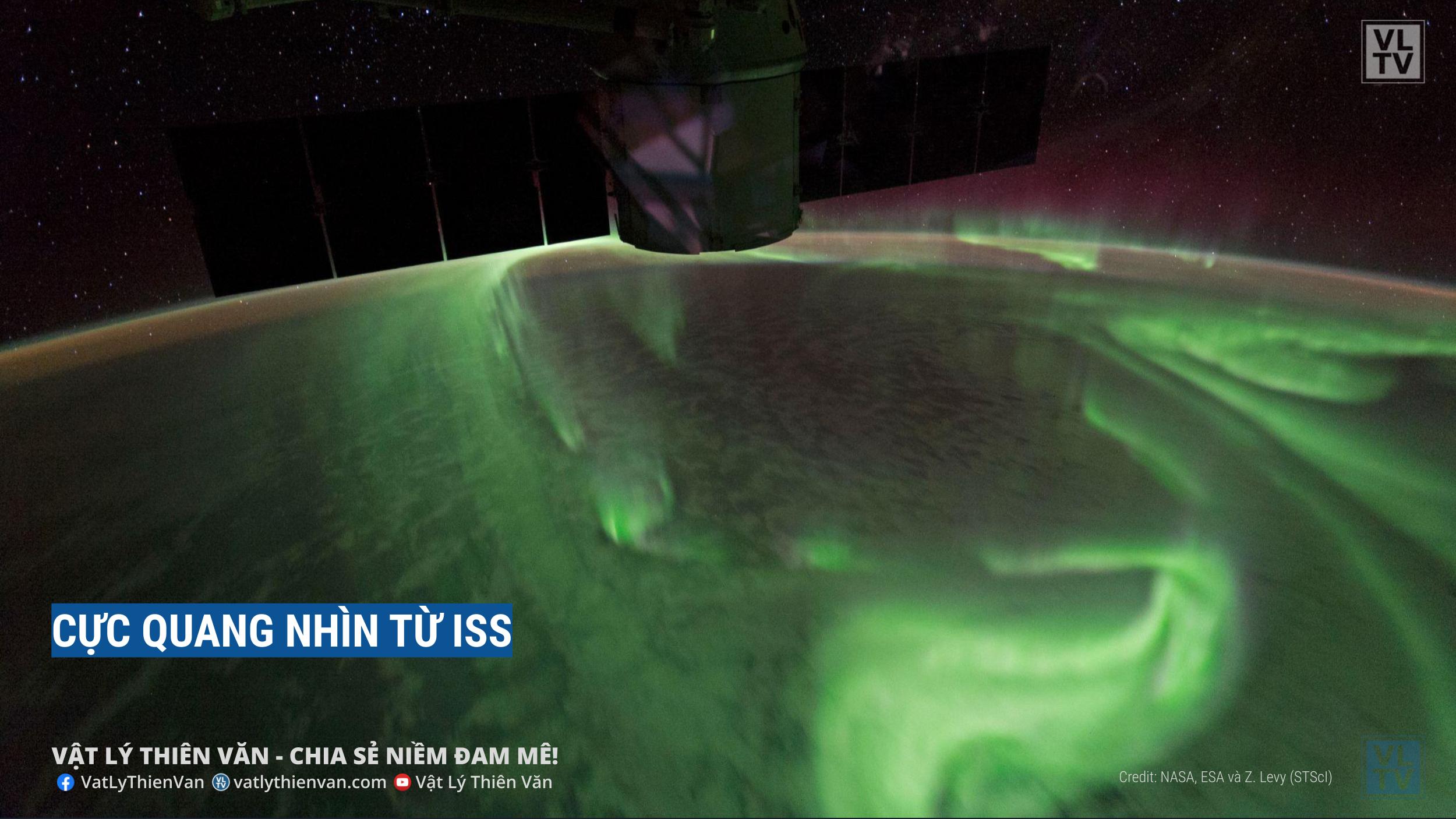 Một phi hành gia đang làm việc ở Trạm Vũ trụ Quốc tế ISS đã chụp bức ảnh Nam cực quang (Aurora Australis) này vào tháng 8 năm 2017.