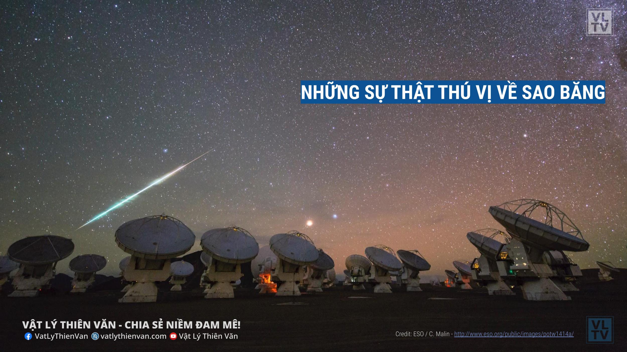 Sao băng là đường đi có thể nhìn thấy của một thiên thạch, tiểu thiên thạch, sao chổi hoặc tiểu hành tinh, bị phát sáng xuyên qua bầu khí quyển của Trái Đất.